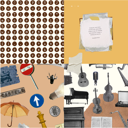 Livro digital de Colagem de Salmos - Minha alma louva ao Senhor