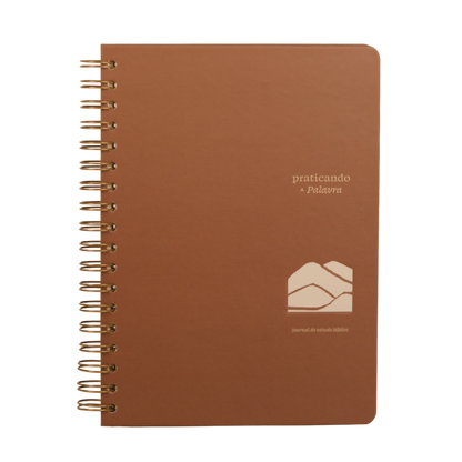 Journal Praticando a Palavra capa marrom