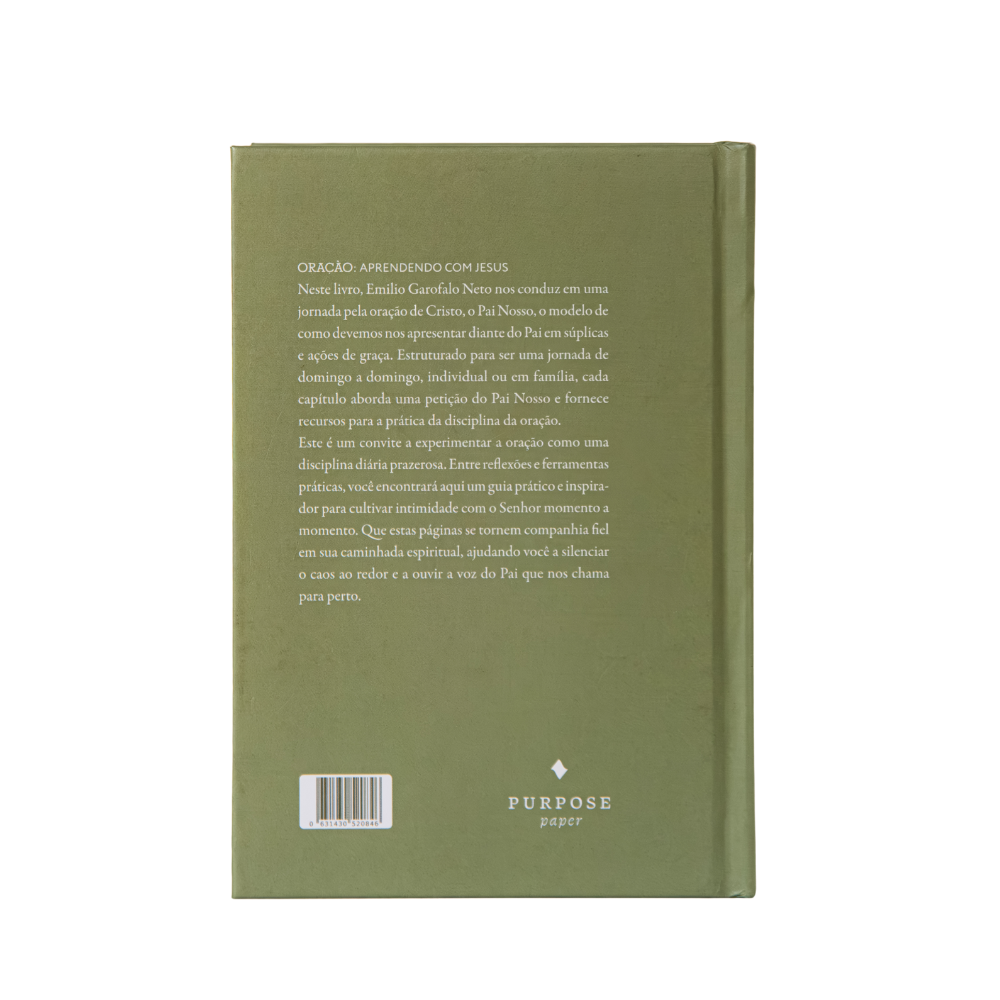 Oração: Aprendendo com Jesus - Emilio Garofalo Neto capa verso