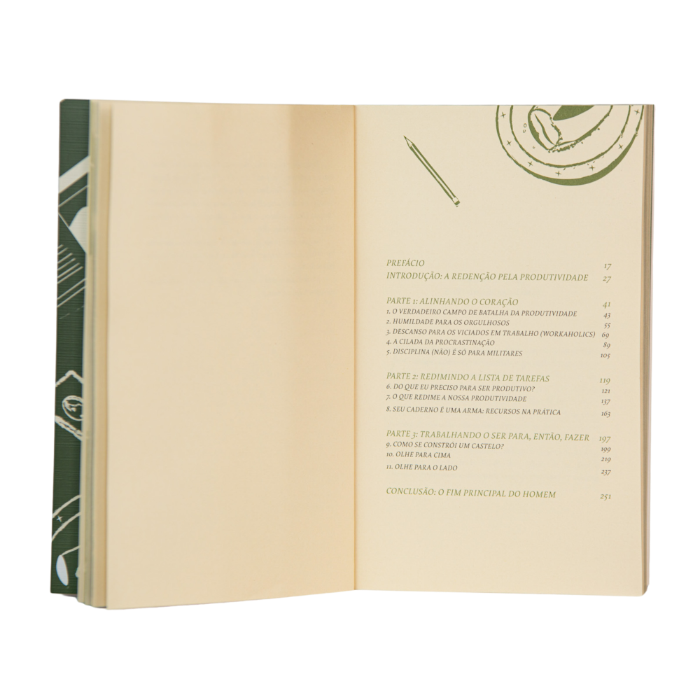 Página interna Produtividade Redimida índice