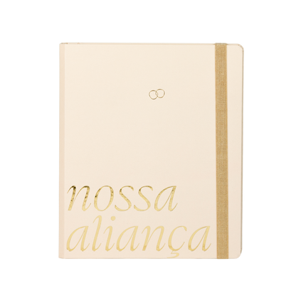 Planner de casamento Nossa Aliança capa Off White Véu