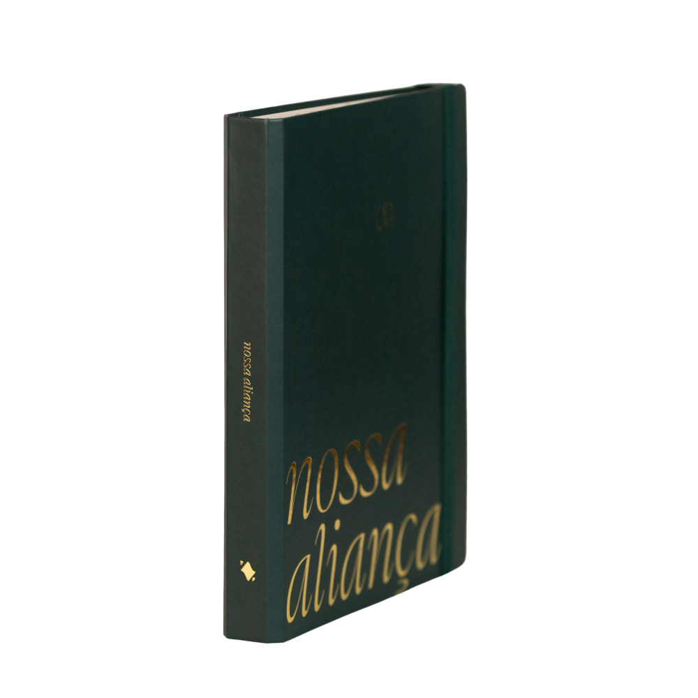 Planner de casamento Nossa Aliança capa Verde Grinalda