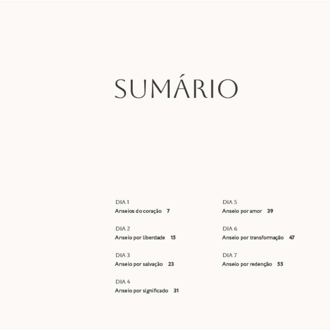 Sumário Devocionais de Advento - Ansiando por Cristo