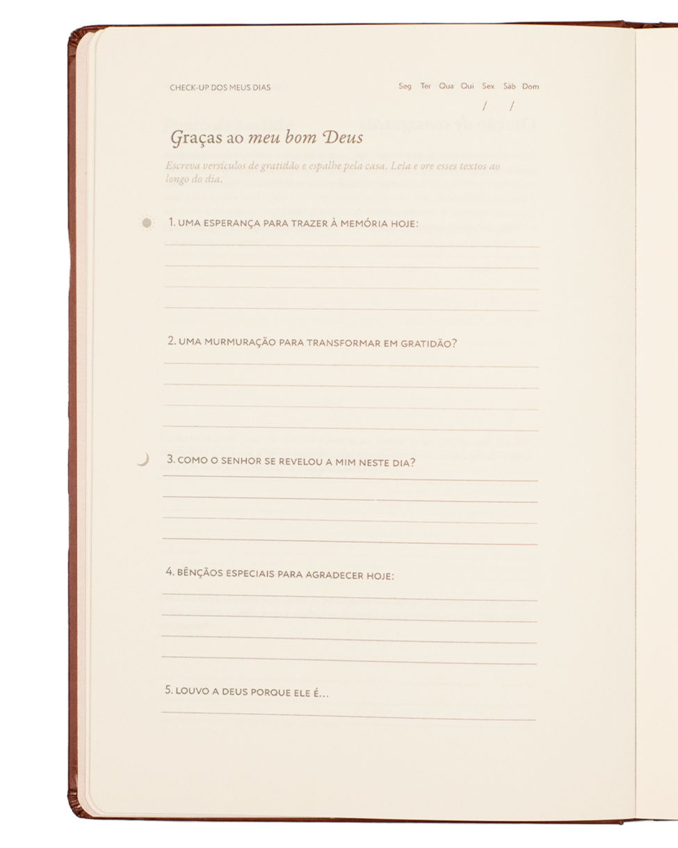 Graças ao meu bom Deus: Journal de Gratidão