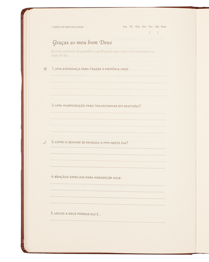 Graças ao meu bom Deus: Journal de Gratidão