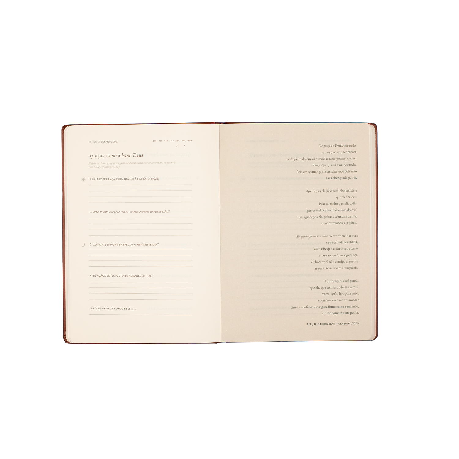 Graças ao meu bom Deus: Journal de Gratidão