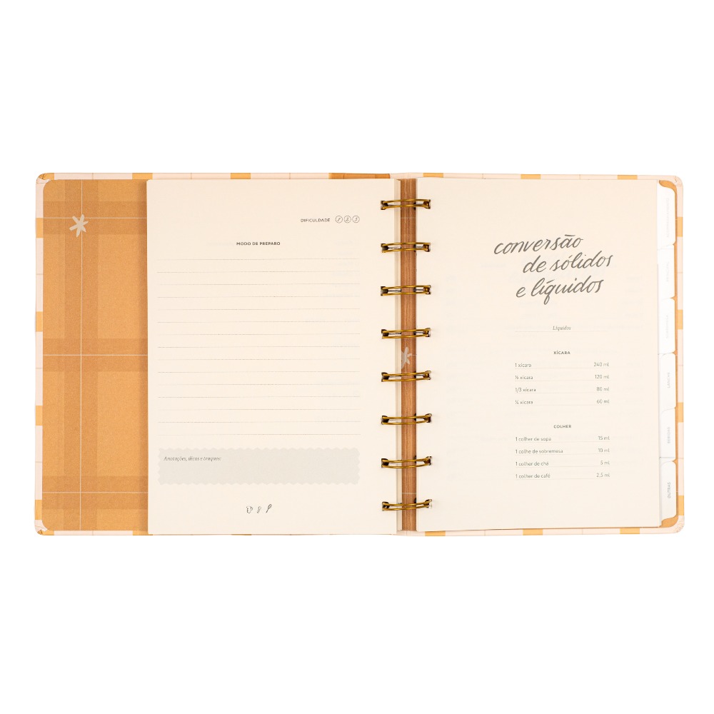 Caderno de Receitas Cristão | Journal Minhas Receitas