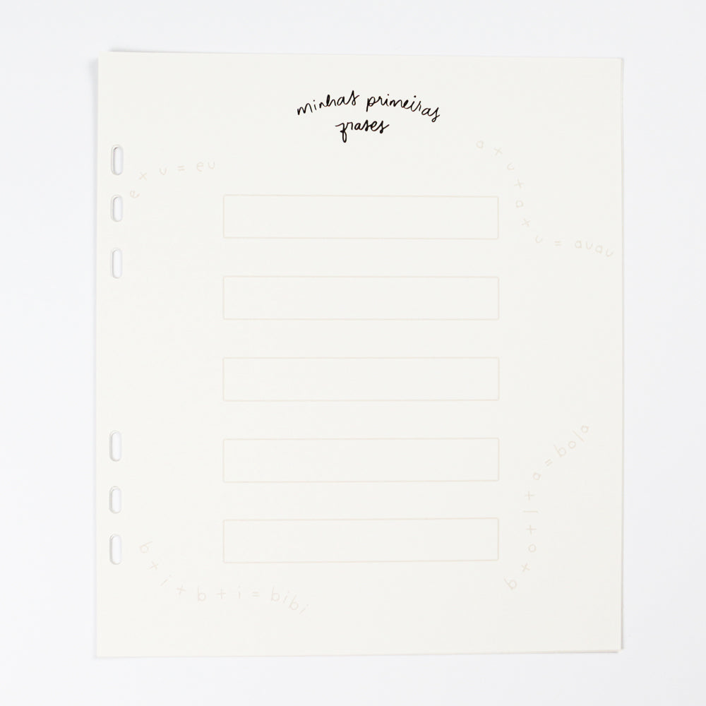Folhas Adicionais de 2 a 5 anos - Baby Journal