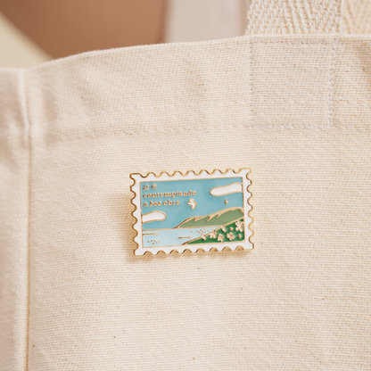 pin broche purpose paper colecionável na ecobag