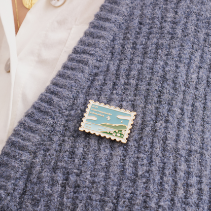 pin broche purpose paper colecionável no colete