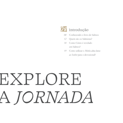 Livro digital de Colagem de Salmos - Minha alma louva ao Senhor