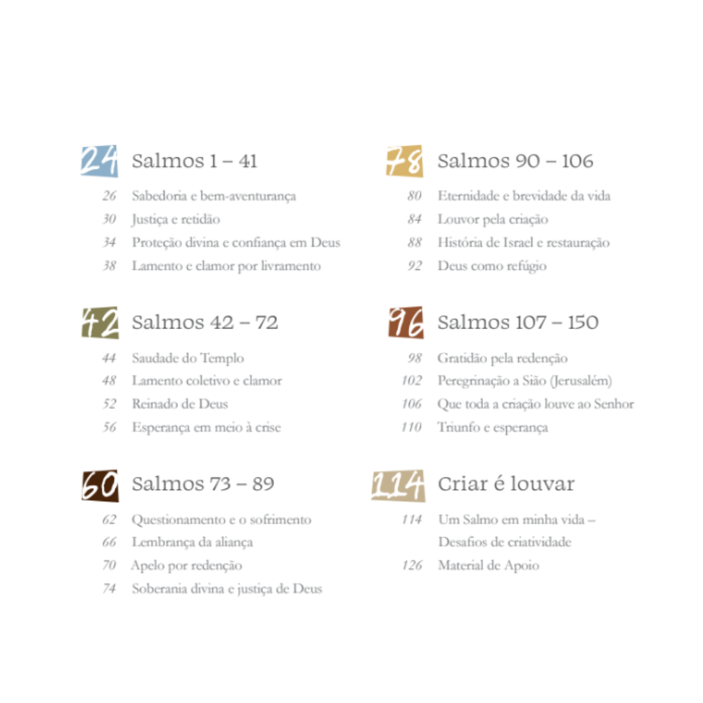 Livro digital de Colagem de Salmos - Minha alma louva ao Senhor