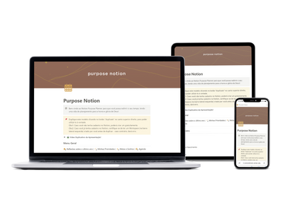 Purpose Notion - Planner Digital